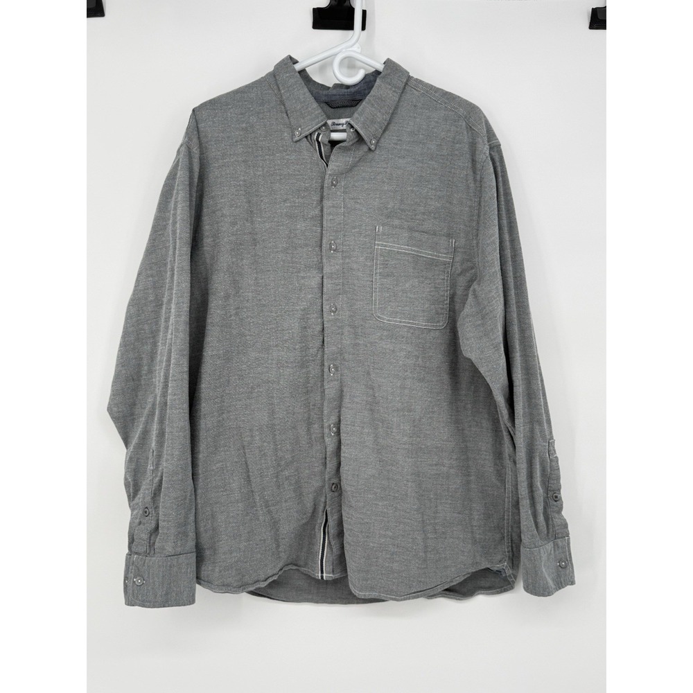 Tommy Bahama Men's Gray Long Sleeve Button Down XL